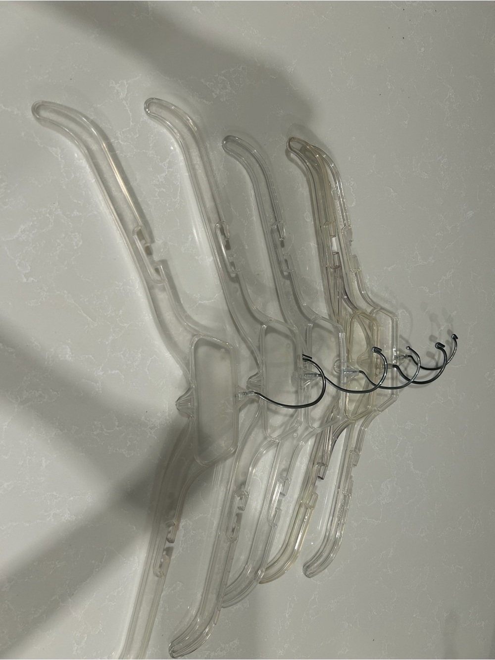 Clear Plastic Hanger Set - Pack of 50